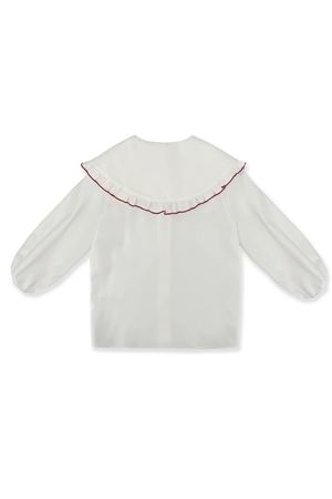 Camicia in morbido cotone bianco LA STUPENDERIA KIDS | TJCM46B01.